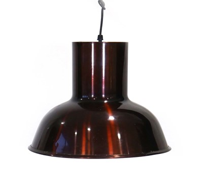 Lot 59 - A 1970's Danish metallic-brown pendant light