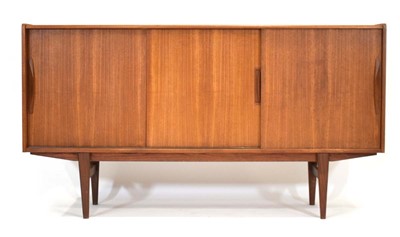 Lot 47 - A 1960's Danish teak cabinet, the three...