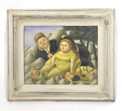 Lot 111 - After Fernando Botero (1932-2023), 'Picnic in...