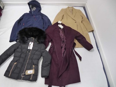 Lot 4x Coats to include Mountain Equipment, Reiss,...