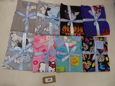 Lot 8x Oodie pyjama tops in various styles