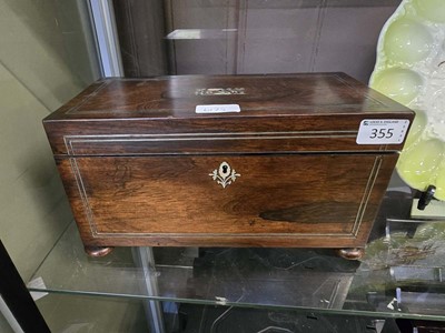 Lot 355 - A Victorian rosewood and mother of pearl...