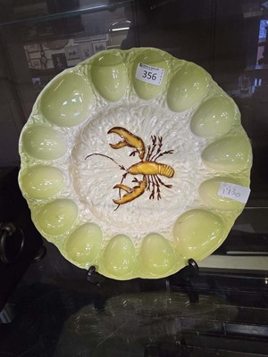 Lot 356 - A hand painted Carlton ware sharing plate with...