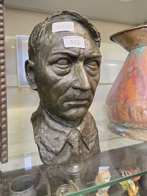 Lot 362 - A 20th century moulded bust of Adolf Hitler