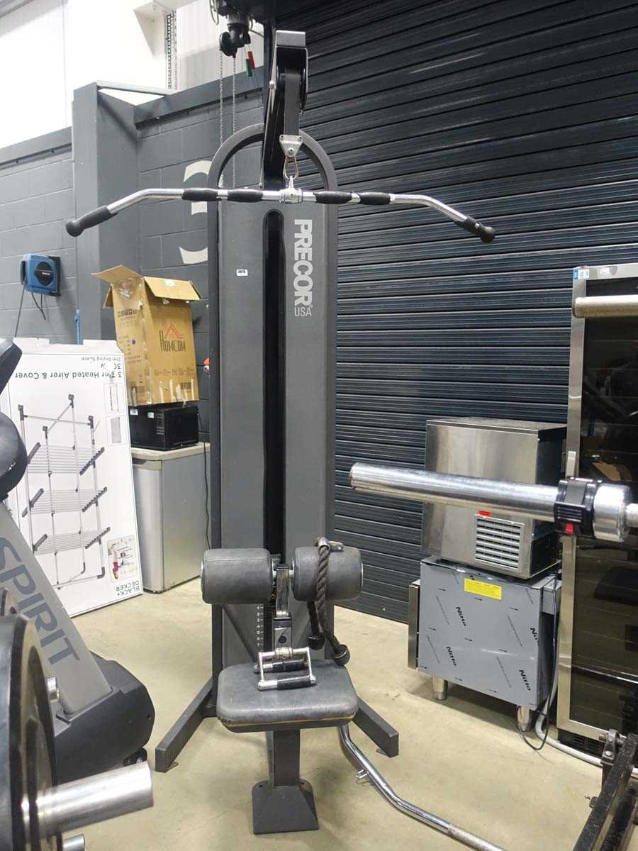 Lot 3015 - Lap pull down machine with V-bar, 2 wide pull...