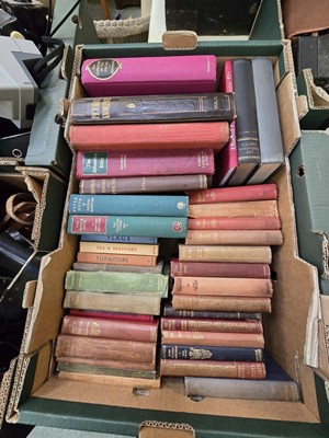 Lot 446 - A tray of hardbook books on various subjects...