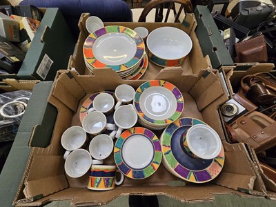 Lot 448 - Two trays of modern tableware by Vibrato