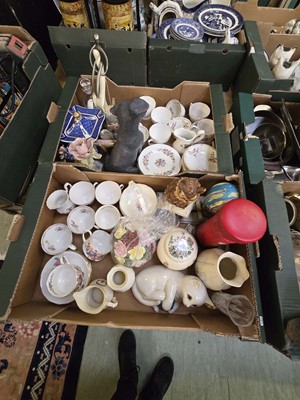 Lot 469 - Two trays of decorative ceramic and other ware...