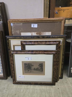 Lot 3 - A selection of six modern and other framed...