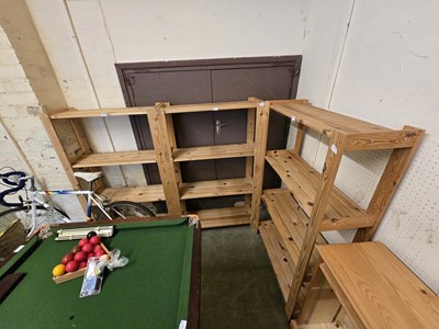 Lot 21 - Three modern pine shelving units