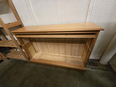 Lot 22 - A modern pine low level bookcase