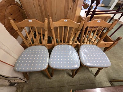 Lot 23 - Three spindle back dining chairs