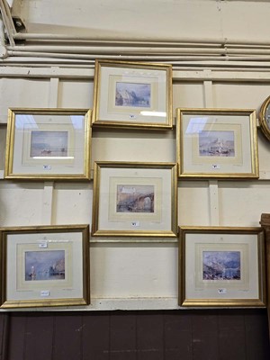 Lot 87 - A collection of six framed and glazed Turner...