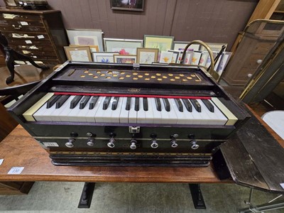 Lot 131 - An early 20th century Jas travelling organ