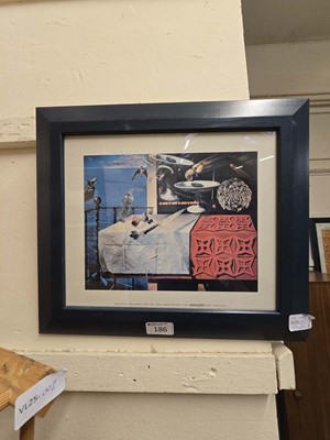 Lot 186 - A modern framed and glazed Salvador Dali print...