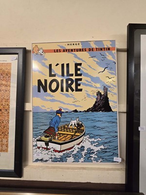 Lot 191 - A reproduction French Tintin poster