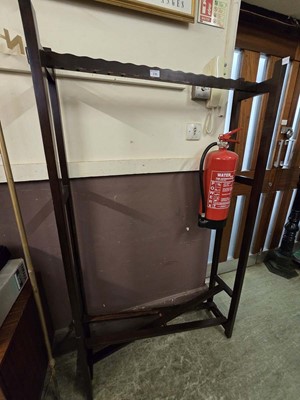 Lot 196 - A folding wooden clothes rail