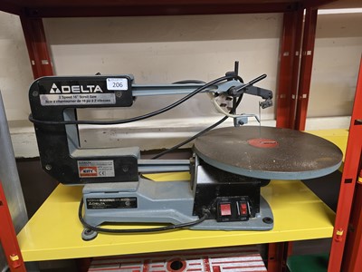 Lot 206 - A Delta two speed 6 inch scroll saw