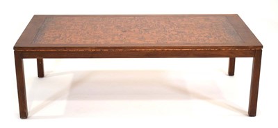 Lot 33 - A 1960's Swedish teak occasional table inset...