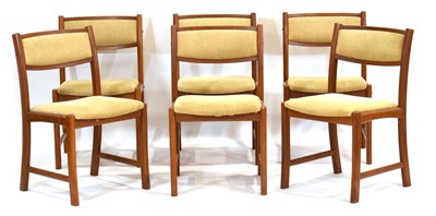 Lot 35 - A set of six Danish 1970/80's teak framed...