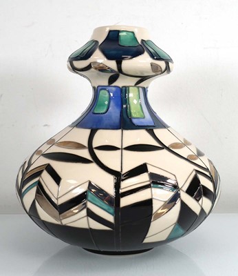 Lot 316 - A Moorcroft Design Consort vase of gourd...