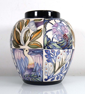 Lot 318 - A limited edition Moorcroft jar of ovoid form...