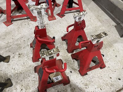 Lot 149 - Set of four Sealey 3 tonne adjustable axle stands