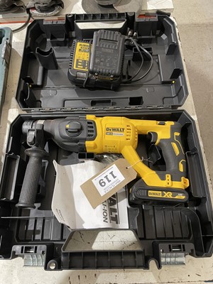 Lot 119 - DeWalt 18v XR brushless hammer drill with 2...