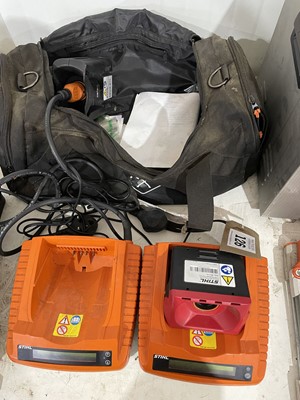 Lot 126 - 2 Stihl ADG1 battery testers together with...