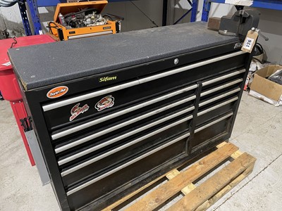 Lot 176 - Sealey 11 drawer 1.5m engineers tool cabinet,...