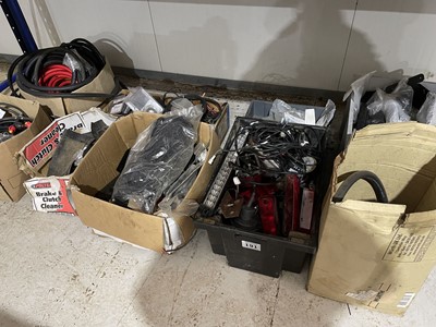 Lot 191 - Nine boxes of ATV parts, including piping,...