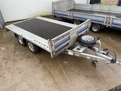 Lot 4 - Brian James Connect 3m twin axle flat bed...