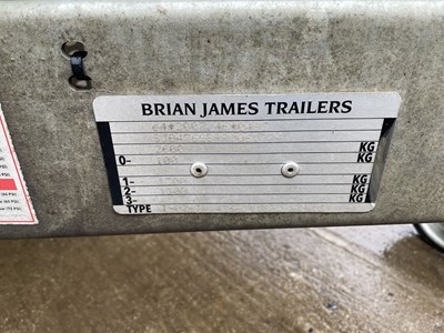 Lot 4 - Brian James Connect 3m twin axle flat bed...