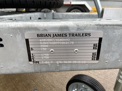 Lot 6 - Brian James Connect 3.5m twin axel flat bed...