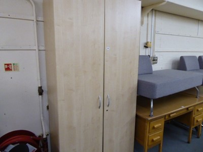 Lot 154 - 100cm ash 2 door cupboard