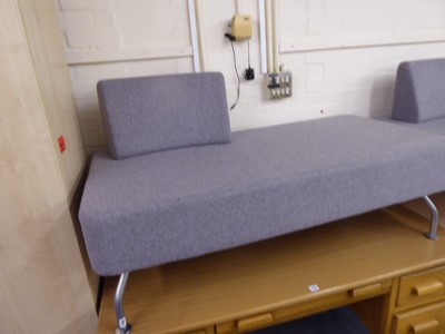 Lot 156 - Suite of grey upholstered Verco reception...