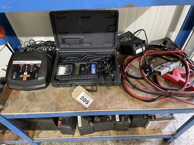 Lot 205 - Sealey BT2014 digital battery and alternator...