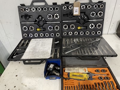 Lot 71 - 3 metric tap and die sets