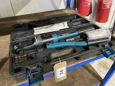 Lot 74 - Cased YQK300 hydraulic cable crimping tool