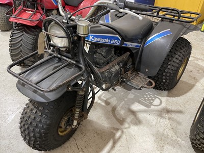 Lot 245 - (No VAT) 1984 Kawasaki KLT250 Prairie trike