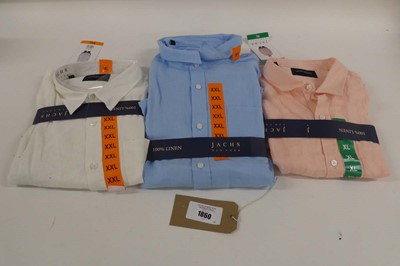 Lot 1340 - Approx. 35 men's linen shirts by Jachs