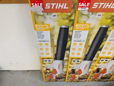 Lot 322 - Stihl BGA 60 battery operated garden blower...