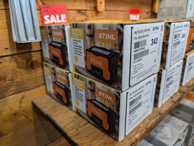 Lot 343 - Four Stihl AK30.0s 36v batteries