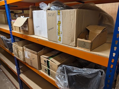 Lot 437 - Three shelves of Yamaha spare parts