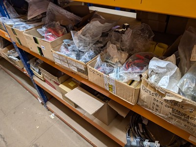 Lot 440 - Four shelves of assorted spare parts to...