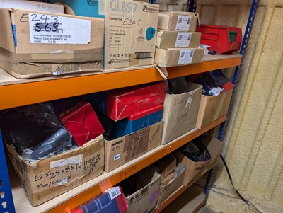 Lot 441 - Four shelves of assorted spare parts to...