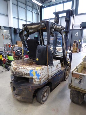 Lot 4230 - Mitsubishi diesel forklift, with key