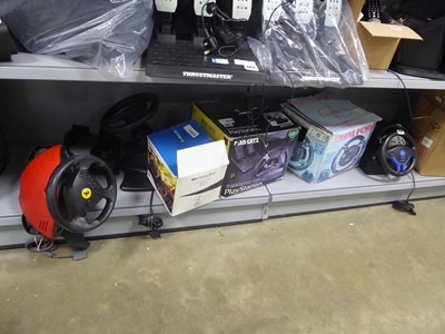 Lot 2334 - 7 gaming steering wheels to include 4 Gamers,...