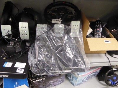 Lot 2322 - Thrustmaster T248PS steering wheel and pedals,...