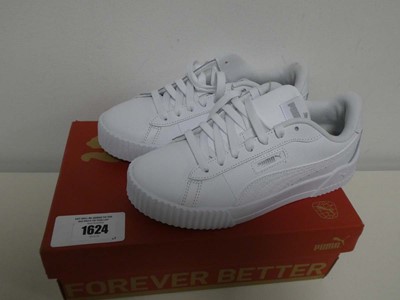 Lot 1345 - Boxed pair of Puma crew snake trainers in...